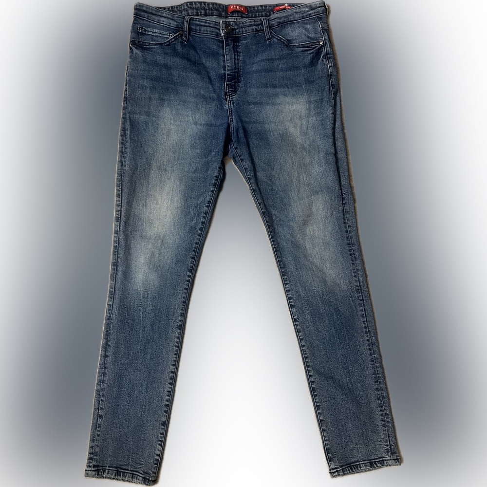 Guess Men's Modern Skinny Blue Jeans 38x32